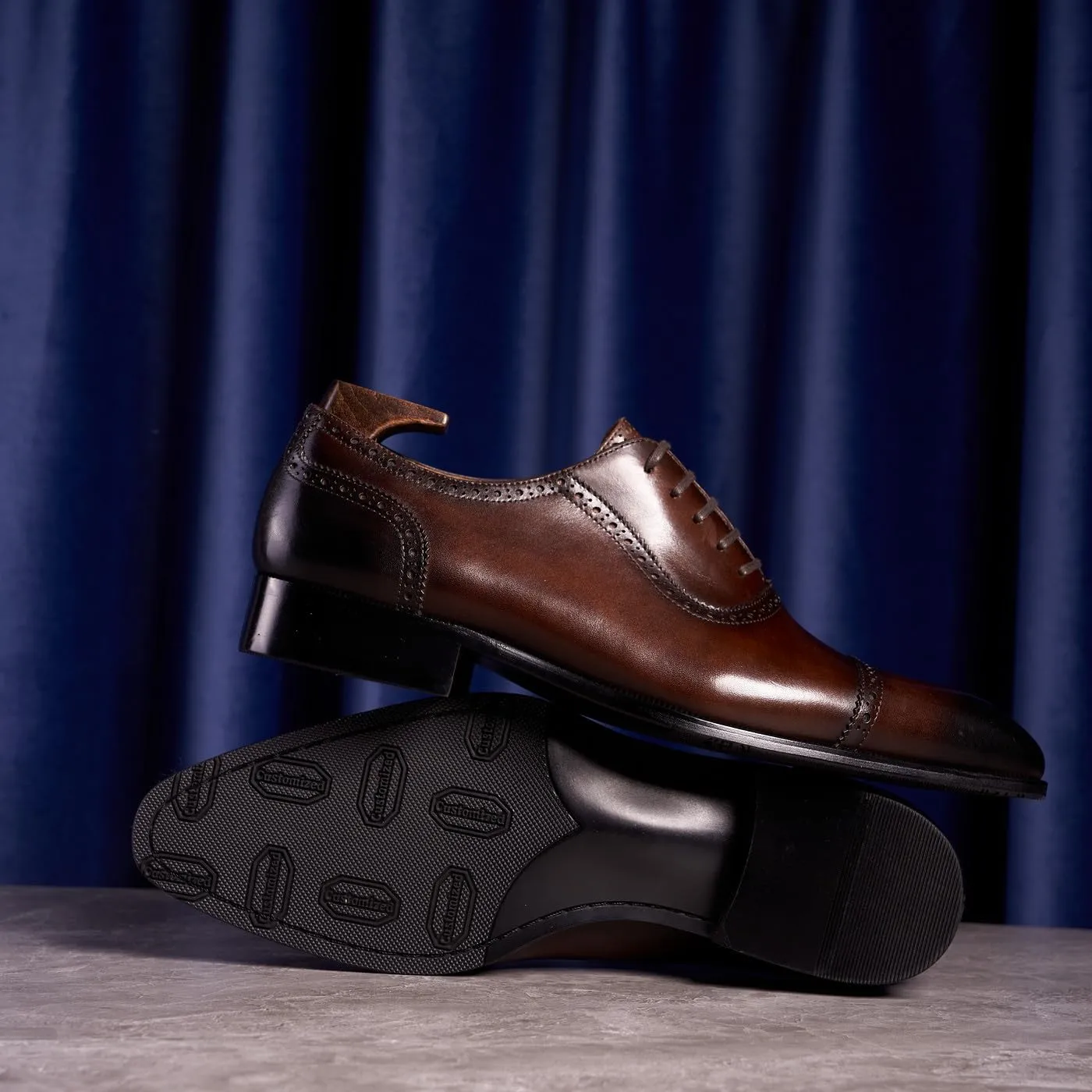Mens Oxfords Formal Dress Shoes Genunie Leather Modern Suit Shoes Fashion Prom Wedding Business Casual Derby Tuxedo Shoes for Men