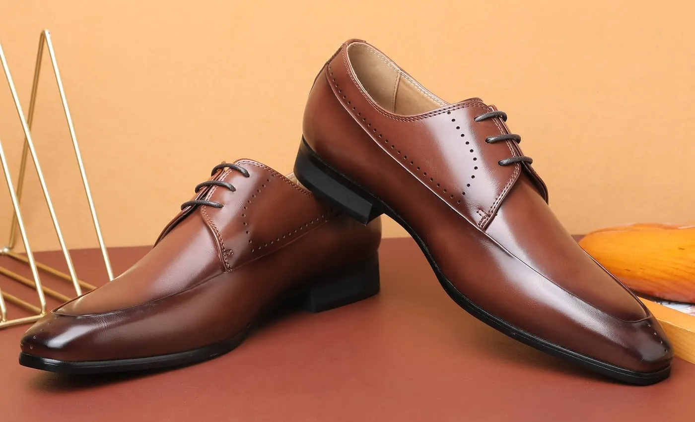 Mens Oxfords Formal Dress Tuxedo Derby Shoes for Men Wedding Fashion Business Casual Shoes