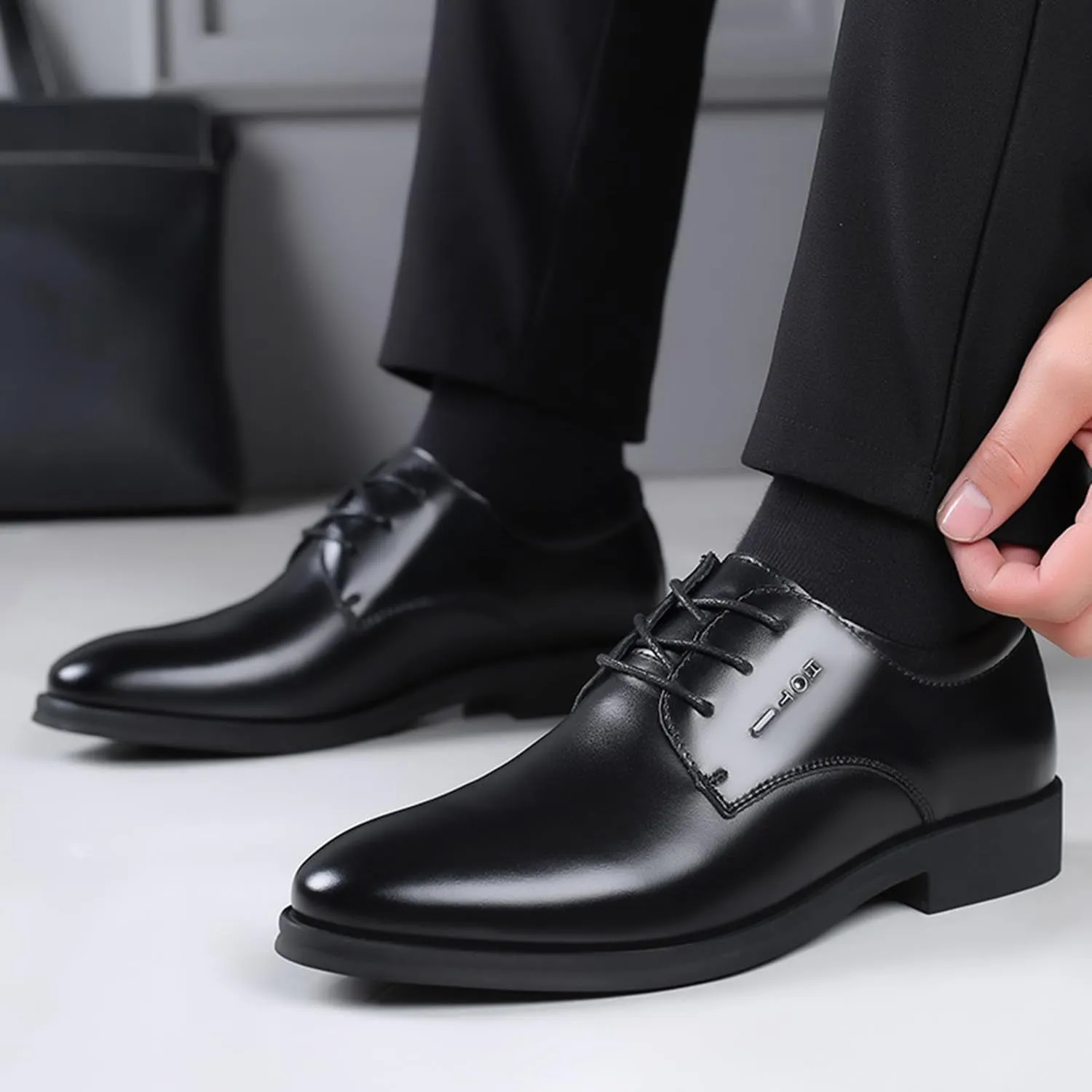 Men's Oxfords Lace Up Casual Dress Shoes Classic Formal Modern Business Derby Shoes for Men