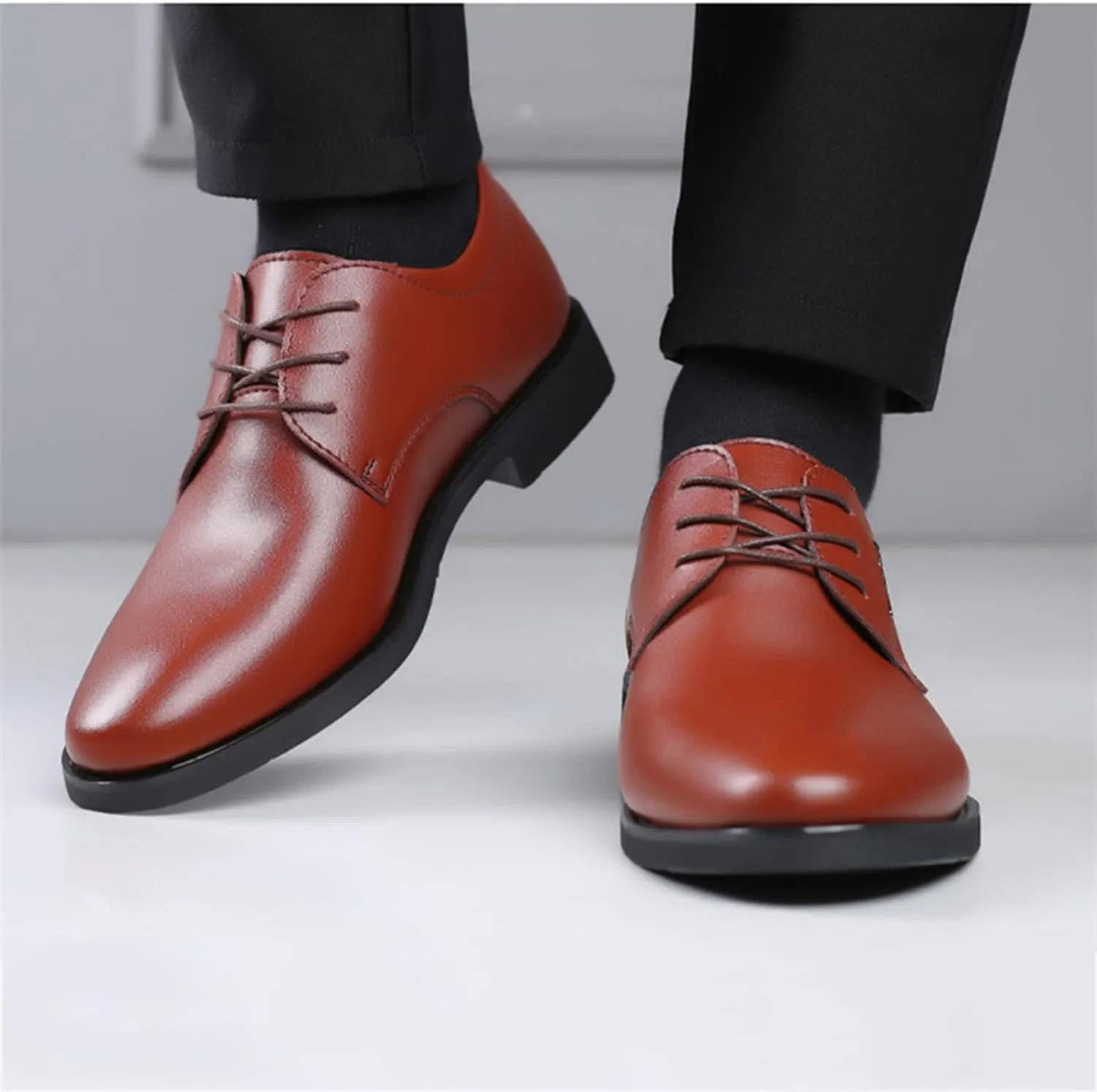 Men's Oxfords Lace Up Casual Dress Shoes Classic Formal Modern Business Derby Shoes for Men