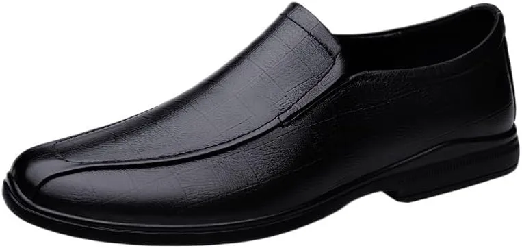 Men's Slip-Ons Loafers Comfort Hand Stitched Business Formal Derby Shoes Pointed Toe Classic Oxford Shoes for Men