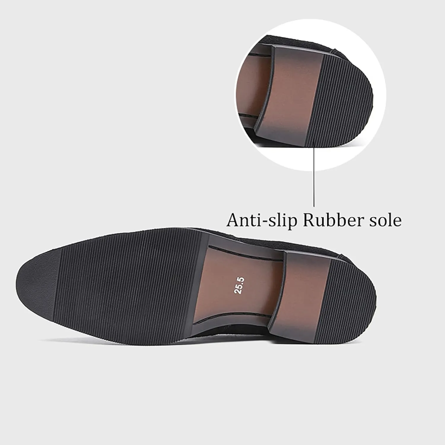 Men's Suede Penny Loafers Shoes Comfort Slip-Ons Classic Dress Shoes for Business Driving Formal Events Summer