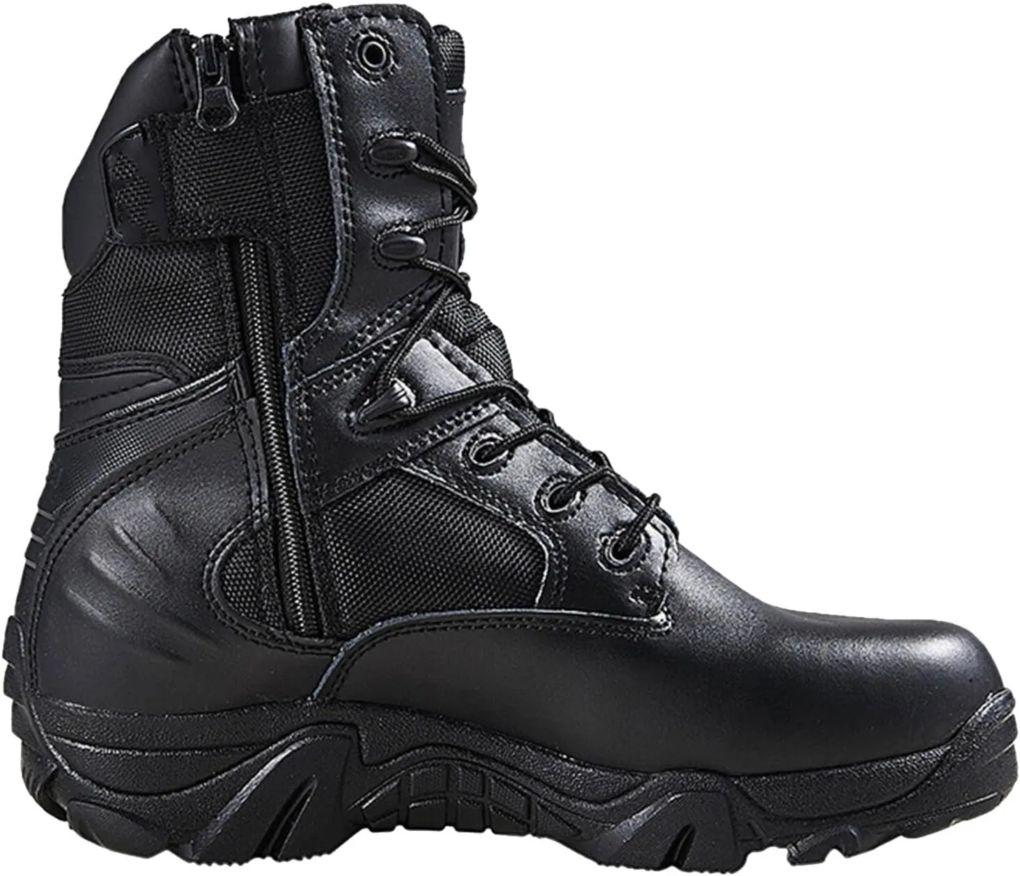 Men's Tactical Boots, Lightweight Outdoor Hiking Boots, Side Zipper Jungle Boots, Comfort Durable Breathable