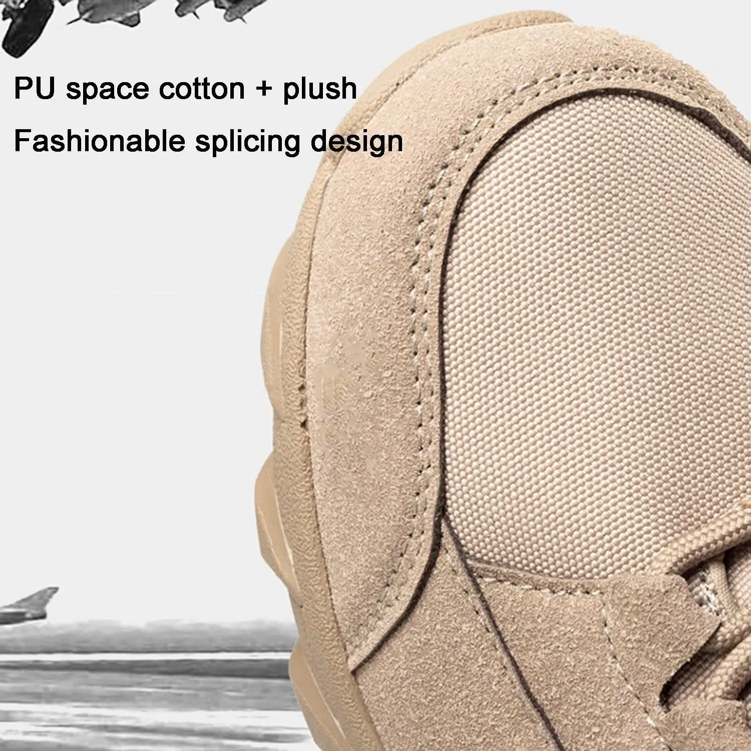 Men's Tactical Boots Lightweight Work Boots for Durable Suede Leather Military Breathable Jungle Desert Combat Boots