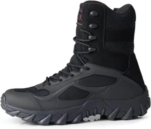 Men's Tactical Boots Lightweight Work Boots for Durable Suede Leather Military Breathable Jungle Desert Combat Boots