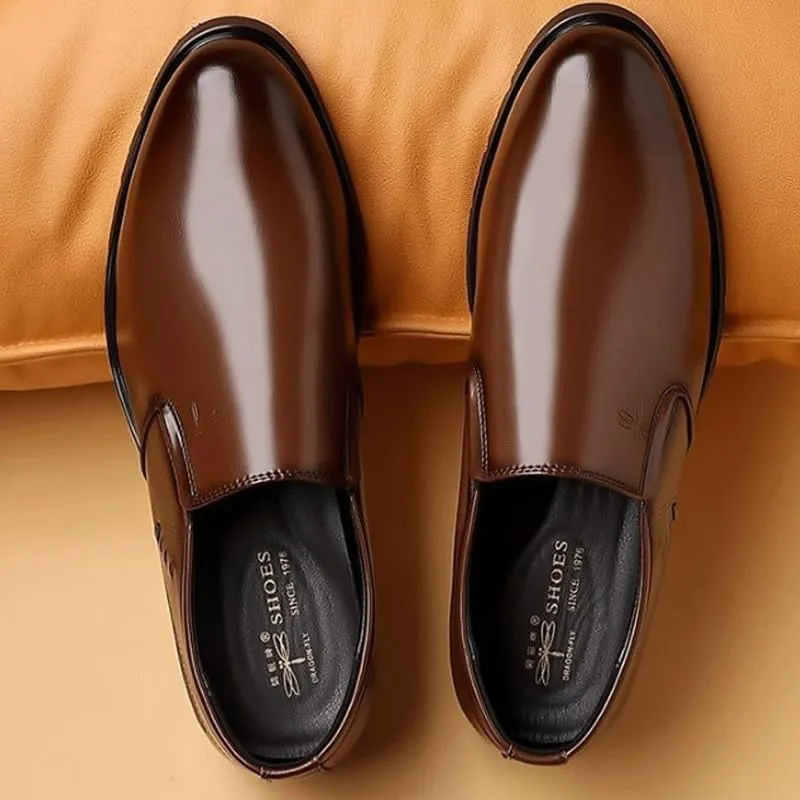 Men's Vintage Spike Loafers Slip On Fashion Shoes Classic Tuxedo Dress Shoes for Formal Business