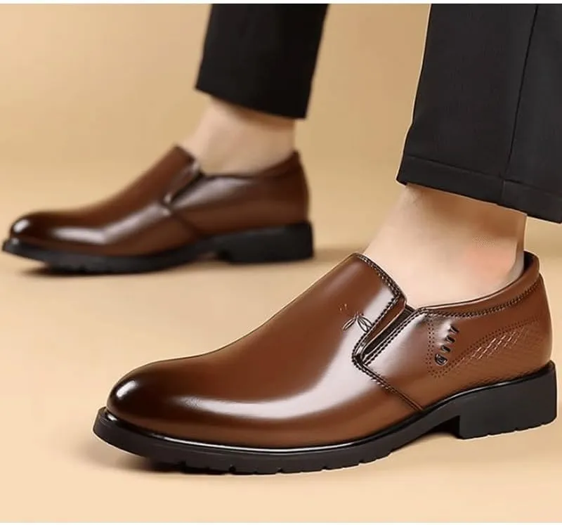 Men's Vintage Spike Loafers Slip On Fashion Shoes Classic Tuxedo Dress Shoes for Formal Business