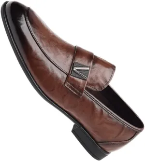 Men's Vintage Spike Loafers Slip On Fashion Shoes Classic Tuxedo Dress Shoes for Formal Business