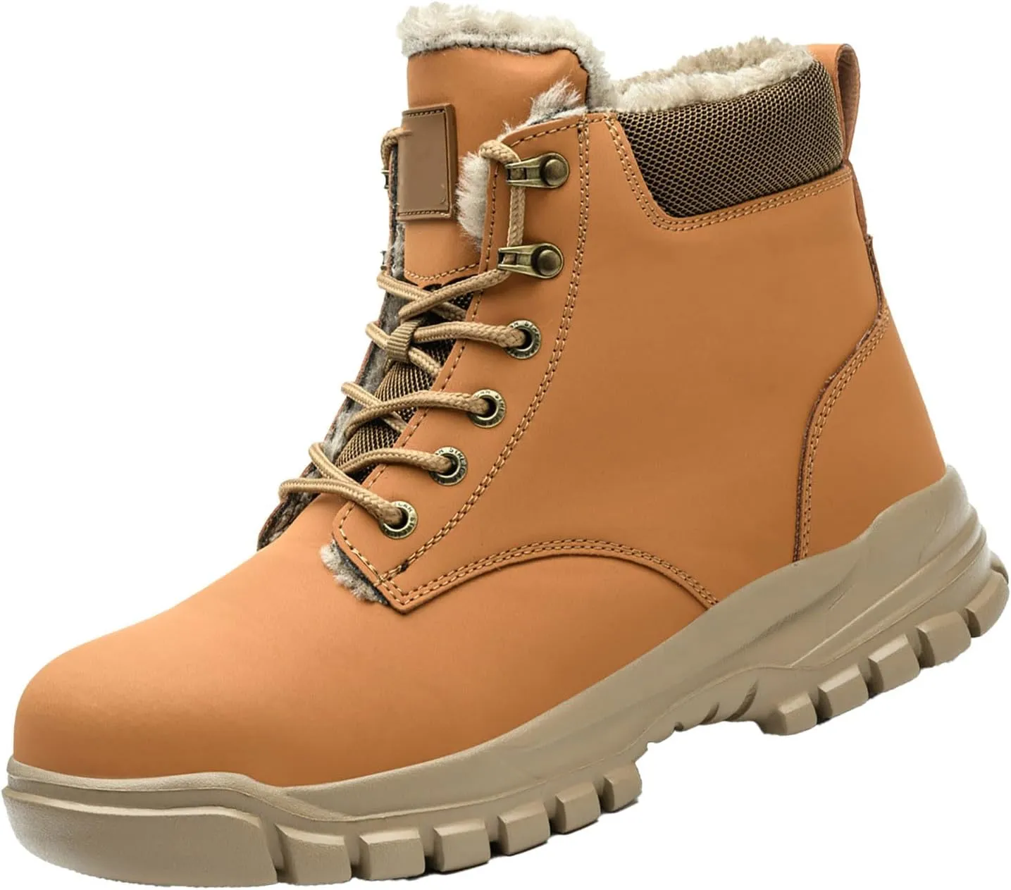Men's Work Boots Waterproof Hiking Sneakers Ankle Ladies Women Working Shoes Soft Toe Waterproof Platform Botas Slip Resistant Hike Grounded Footwear