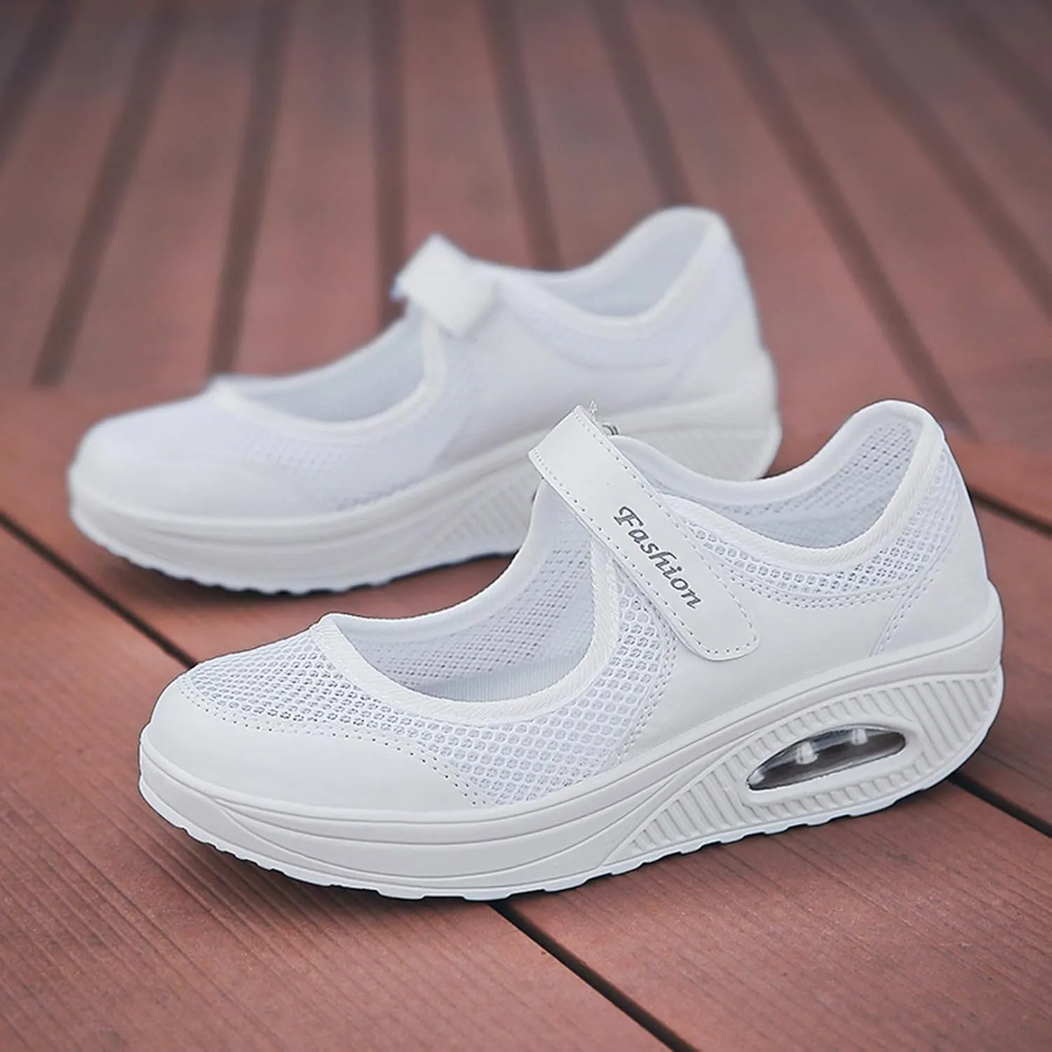 Mesh Sneakers for Women Open Toe Slip on Strappy Walking Shoes Vacation Non Slip Trendy Summer Running Shoes Ladies 2024 Fashion