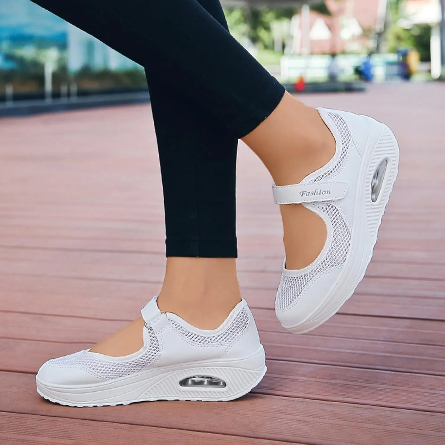 Mesh Sneakers for Women Open Toe Slip on Strappy Walking Shoes Vacation Non Slip Trendy Summer Running Shoes Ladies 2024 Fashion