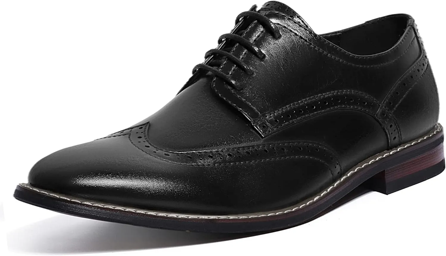 Mofri Men's Dress Shoes Formal Cap Toe Oxford Dress Shoes for Men Comfortable