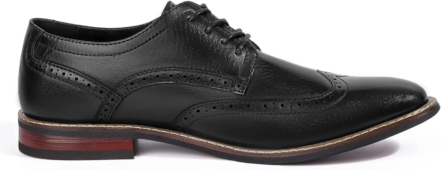 Mofri Men's Dress Shoes Formal Cap Toe Oxford Dress Shoes for Men Comfortable