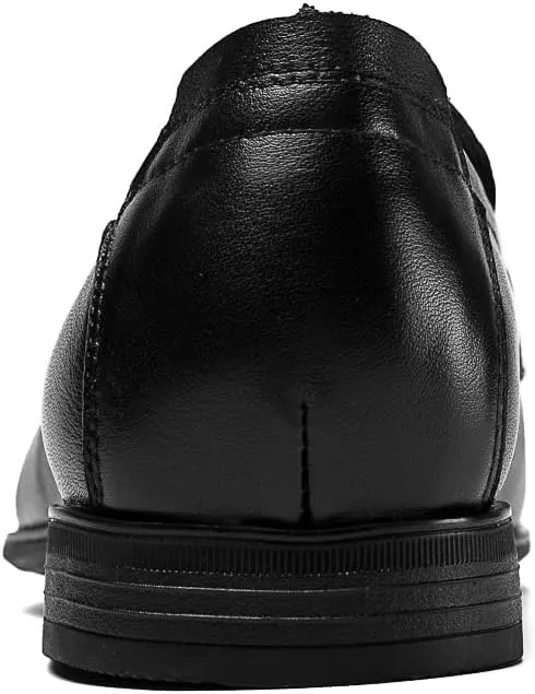 MWX Men's Dress Loafers Black Wingtip Toe Slip-on Formal Dress Shoes