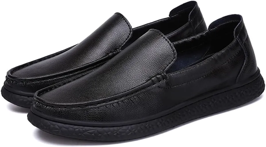 New Men's Handmade Slip on Genuine Leather Loafers Soft Breathable Driving Shoes Men's Leather Sneakers