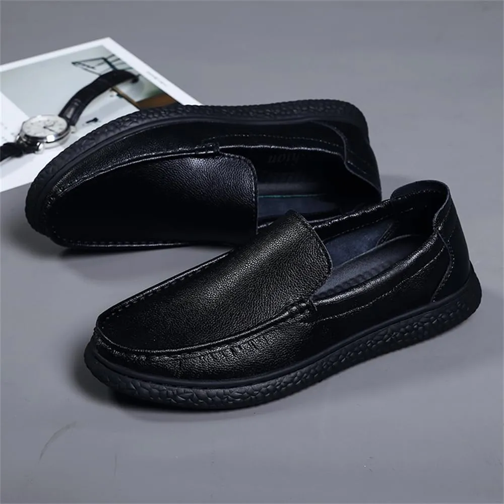 New Men's Handmade Slip on Genuine Leather Loafers Soft Breathable Driving Shoes Men's Leather Sneakers