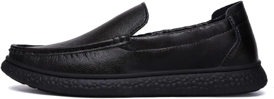 New Men's Handmade Slip on Genuine Leather Loafers Soft Breathable Driving Shoes Men's Leather Sneakers