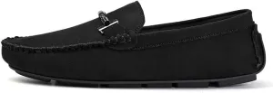 New Mens Loafers Shoe Suede Vamp Round Toe Driving Shoes Lightweight Comfortable Flat Heel Classic Slip-on