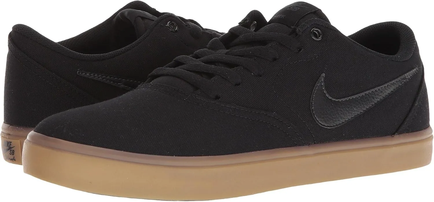 Nike 905373-006: SB Check Big Kids Black Black Gum Sneaker (4.5 M US Big Kid)