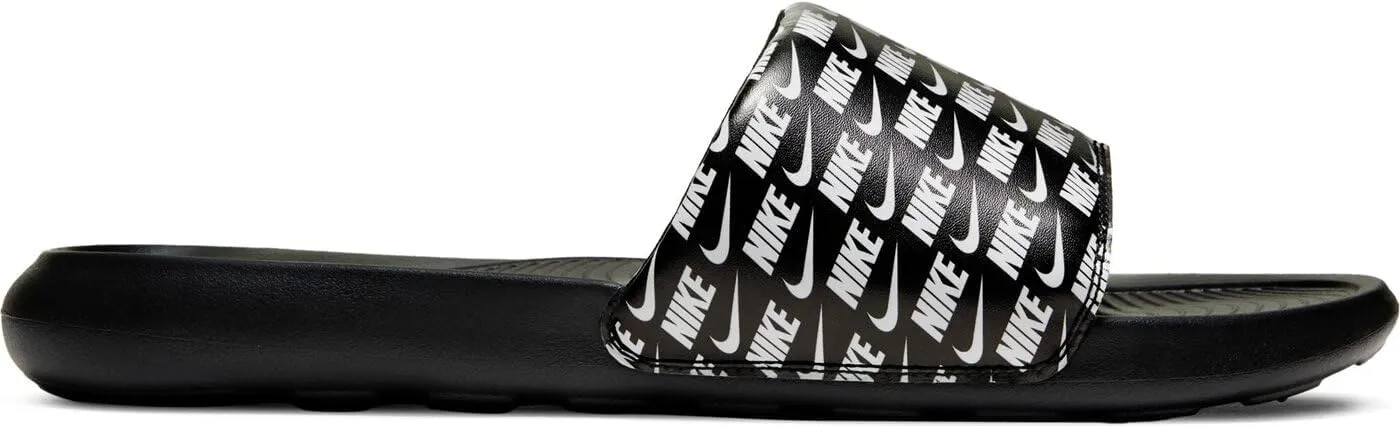 Nike Men's Victori One Slides, Black/White-black, 9