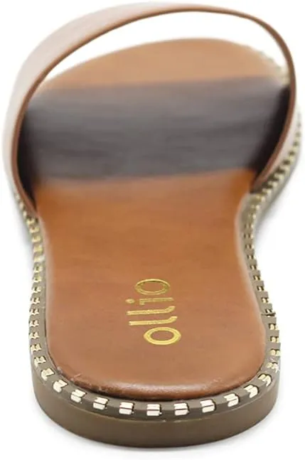 Ollio Women's Shoes Simple Comfort Slide Sandals S130
