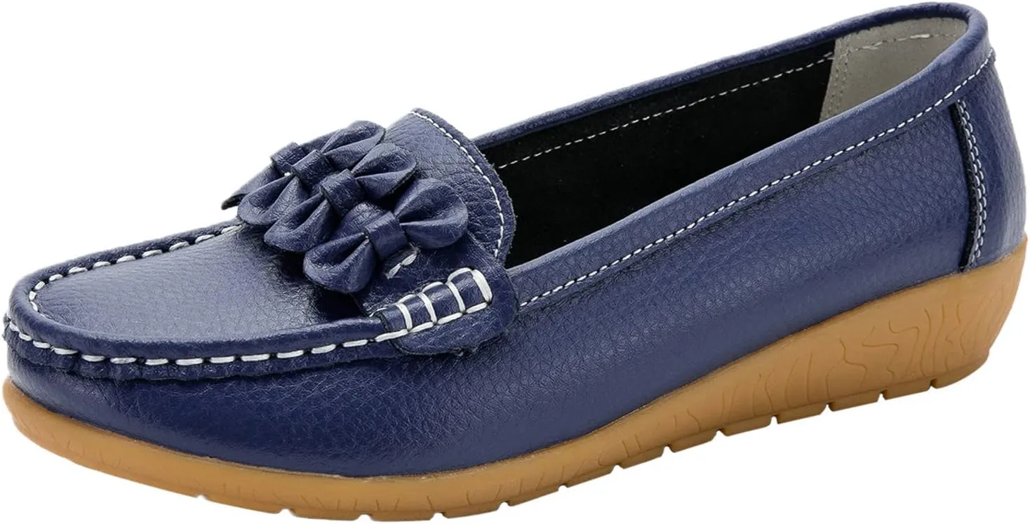Orthopedic Slip-On Loafers for Women Comfort Dressy Flat Loafers Soft Walking Driving Shoes Business Casual Shoes