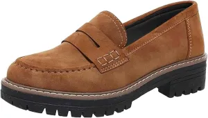 Platform Loafers for Women Comfort Slip On Loafers Casual Business Shoes Classic Fall Shoes Leather Penny Loafers
