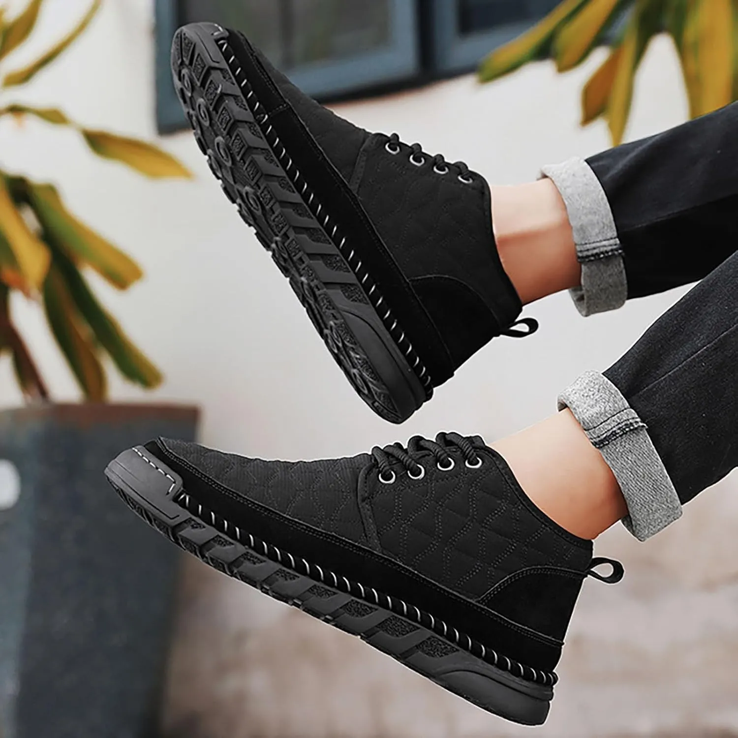 Platform Sneakers for Women Wide with Safety Shoes for Men Men's Casual Dress Sneakers Comfortable & Lightweight Loafers for Women 2024 White Sneakers Men