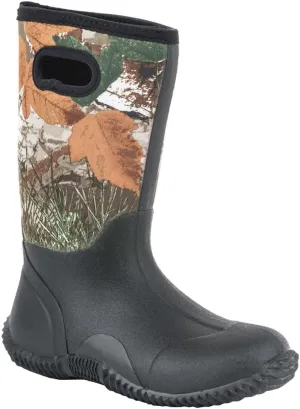 ROPER Kids Boys Barnyard Black 10 Inch Neoprene Barn Pull On Casual Boots Mid Calf - Black