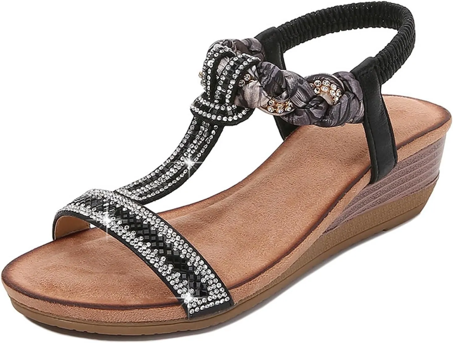Sandals, Women's Summer Shoes for Women, Comfort Ankle Boots, Retro Slingback Flat Roman Flip Flops Toe Post Sandals