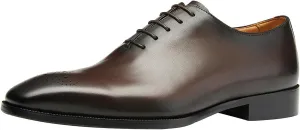 Santimon Mens Dress Oxford Shoes Business Casual Wholecut Tuxedo Wedding Shoes for Men