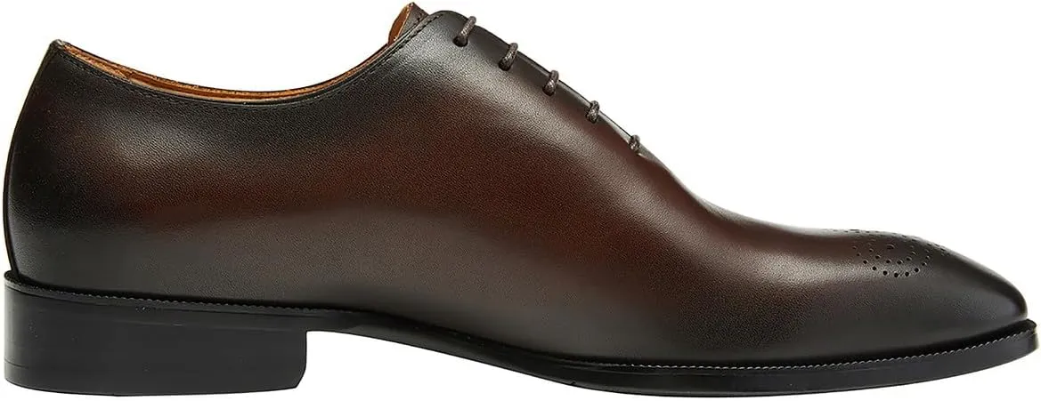 Santimon Mens Dress Oxford Shoes Business Casual Wholecut Tuxedo Wedding Shoes for Men