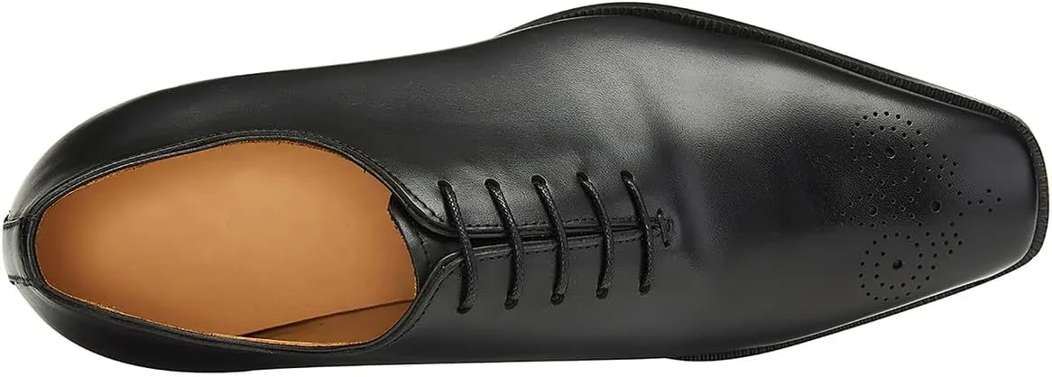 Santimon Mens Dress Oxford Shoes Business Casual Wholecut Tuxedo Wedding Shoes for Men