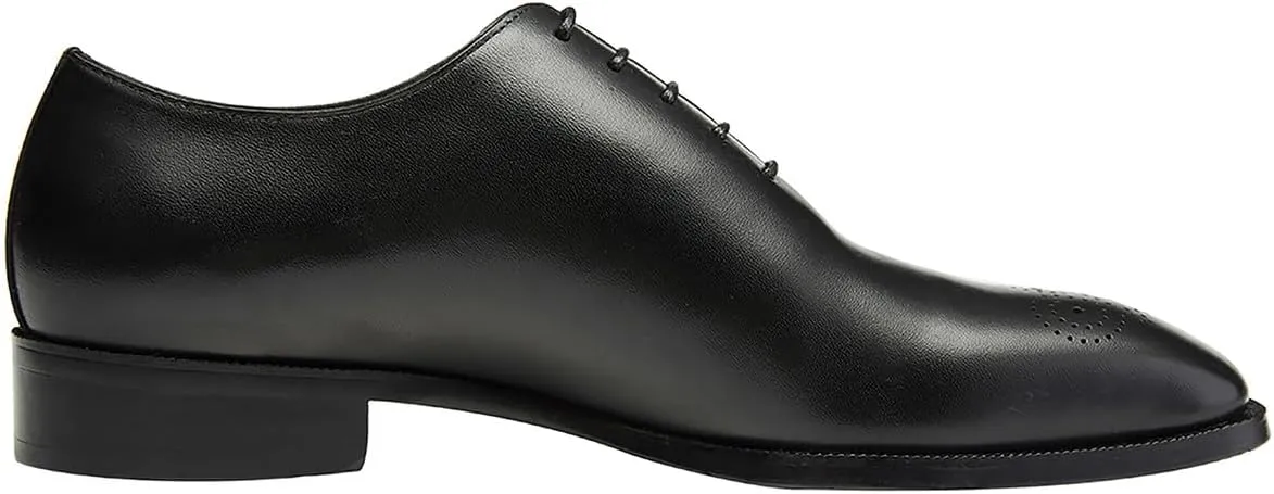 Santimon Mens Dress Oxford Shoes Business Casual Wholecut Tuxedo Wedding Shoes for Men