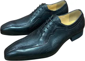 Santimon Mens Oxfords Genunie Leather Formal Dress Suit Shoes Wingtip Brogues Modern Luxury Derby Fashion Prom Wedding Business Casual Comfortable Tuxedo Shoes for Men