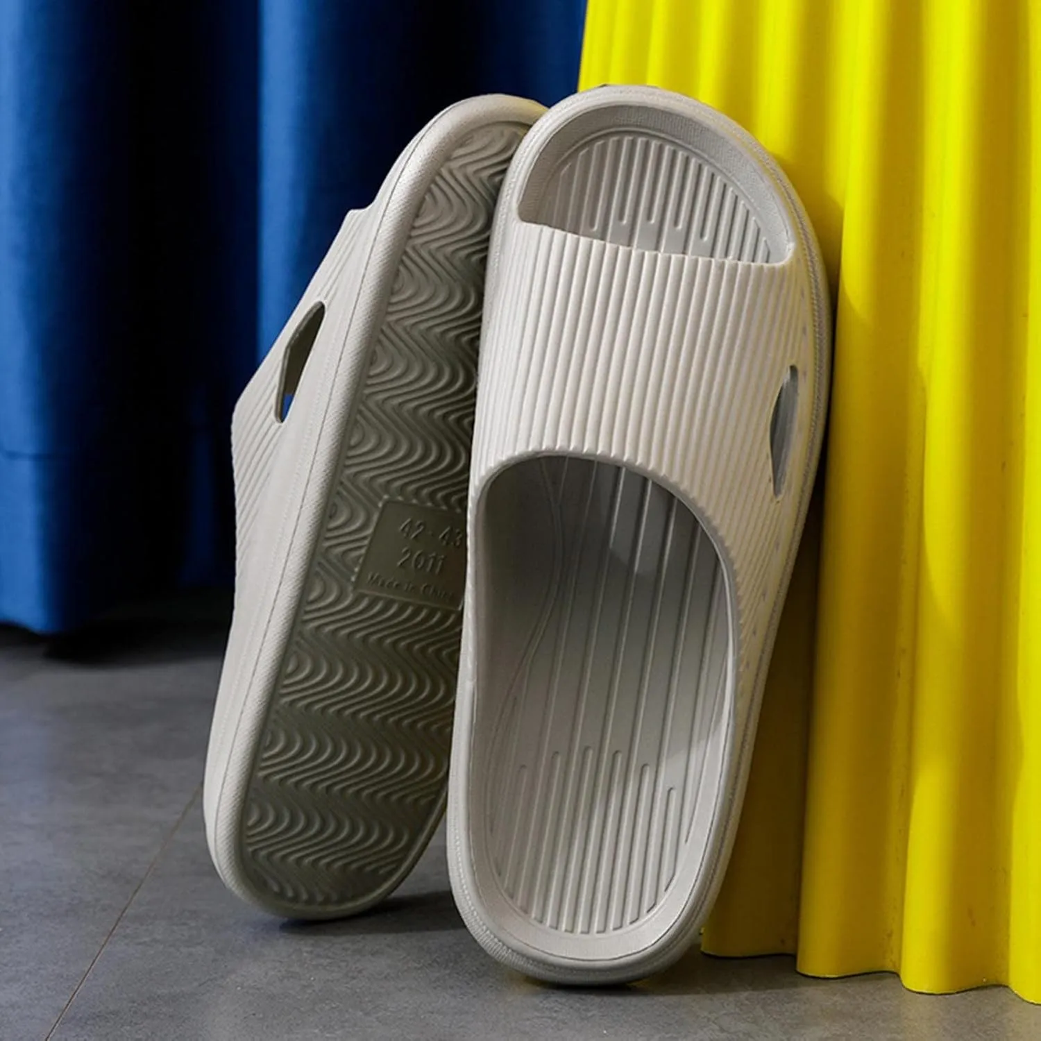 Slides for Men Slides for Women Bathroom Slippers Men Womens Ultra Comfort Lightweight Beach Slippers