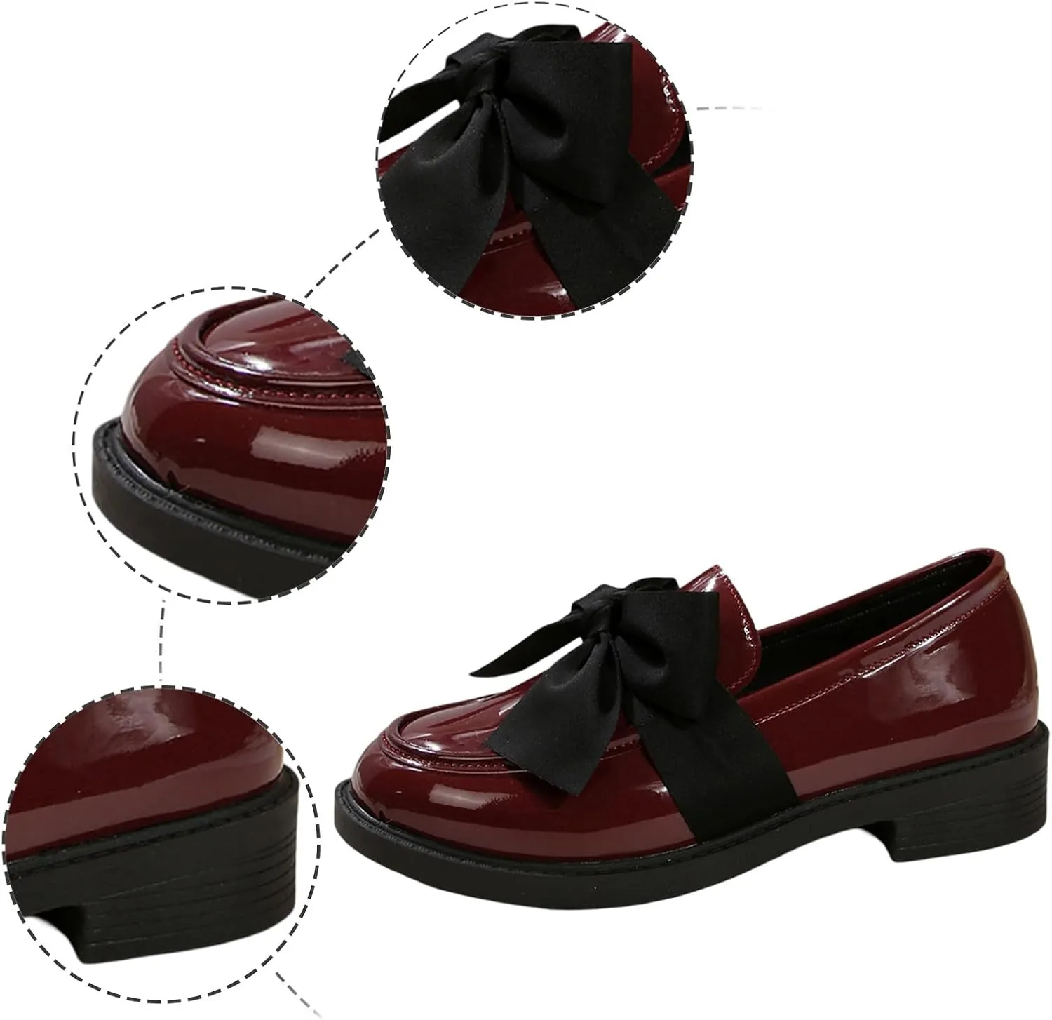 Slip On Loafers for Women Low Business Shoes Classic Penny Loafers Dressy Work Shoes Comfort Casual Office Shoes