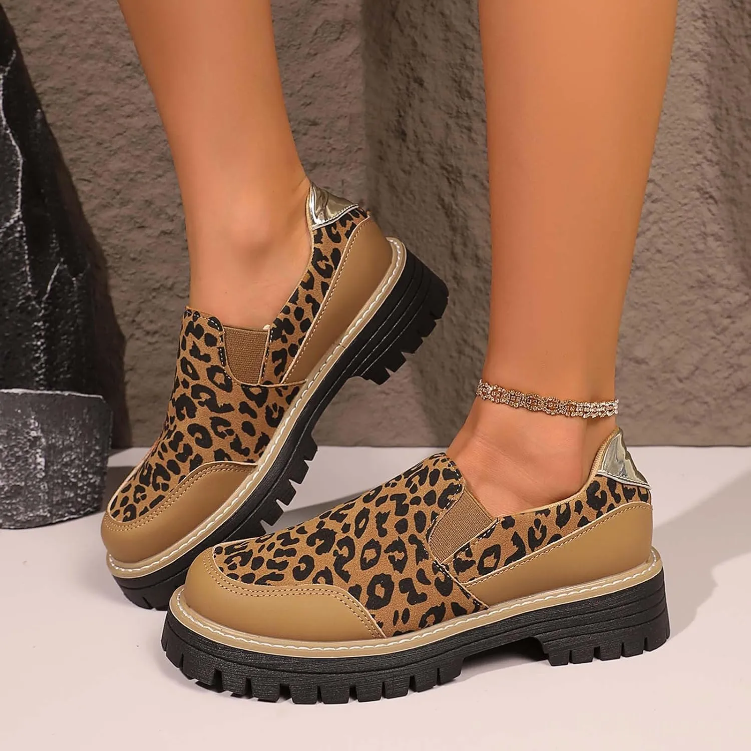 Slip On Loafers for Women Low Business Shoes Classic Penny Loafers Dressy Work Shoes Comfort Casual Office Shoes
