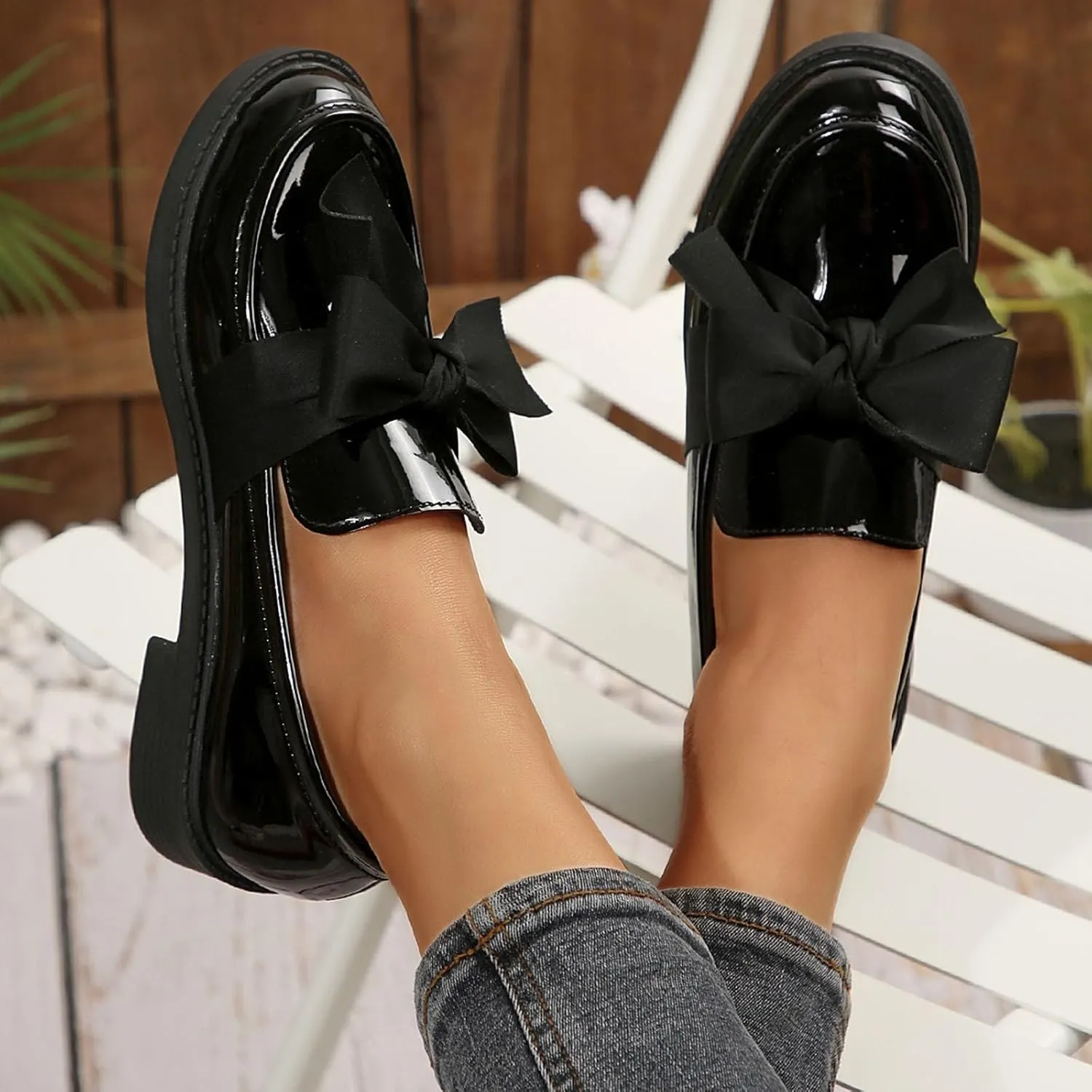 Slip On Loafers for Women Low Business Shoes Classic Penny Loafers Dressy Work Shoes Comfort Casual Office Shoes