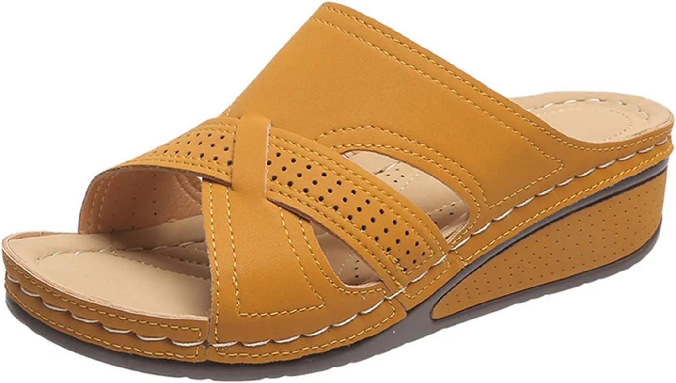 Slipper for Women Orthopedic Sandals for Women Dressy Summer Flip Flops Outdoor Walking Sandals with Arch Support Slides Sandal Summer Casual Going Out Flip Flops Fashion Open Toe Slipper