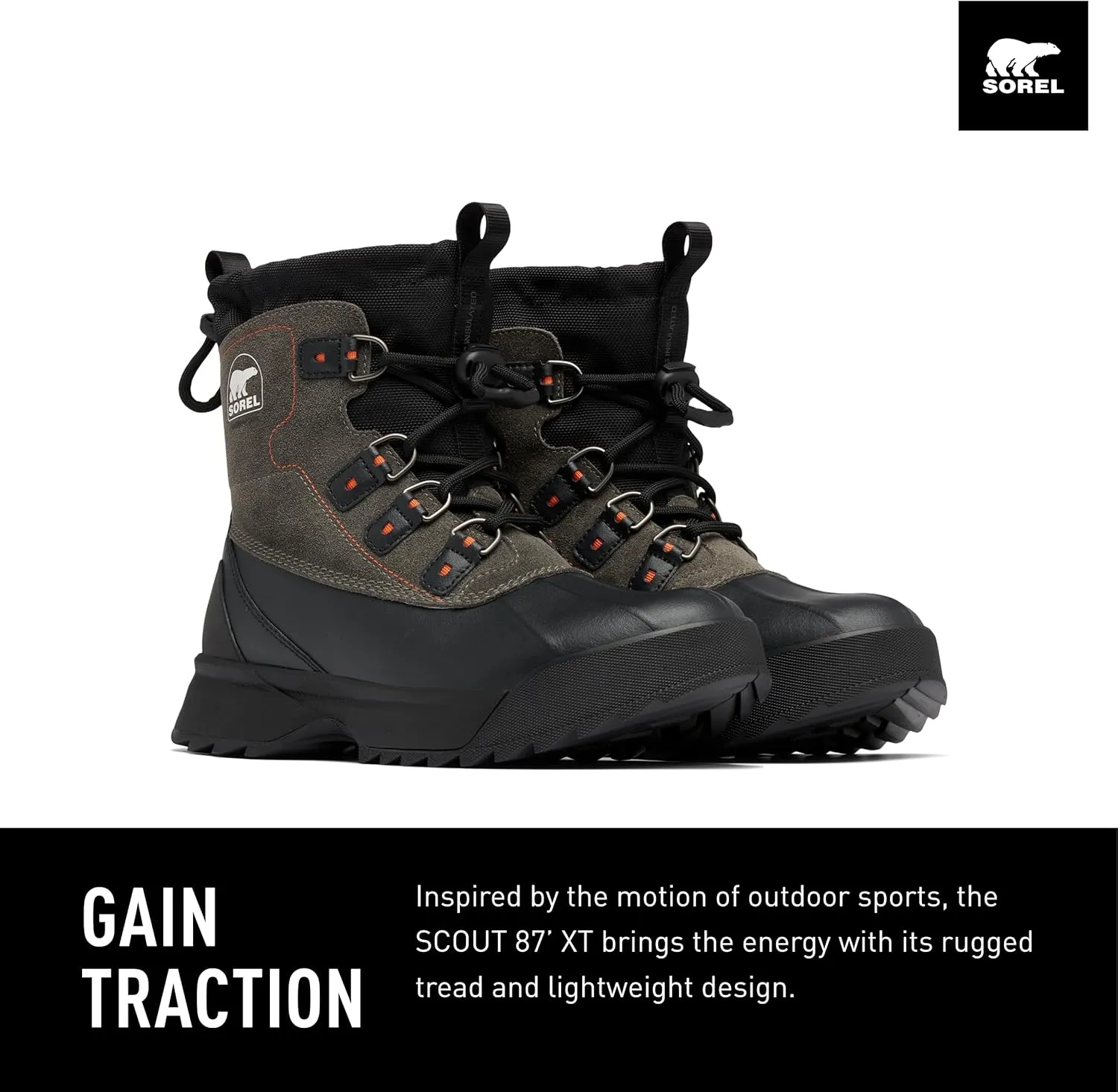 SOREL Men's Scout 87 Lux Waterproof Boot