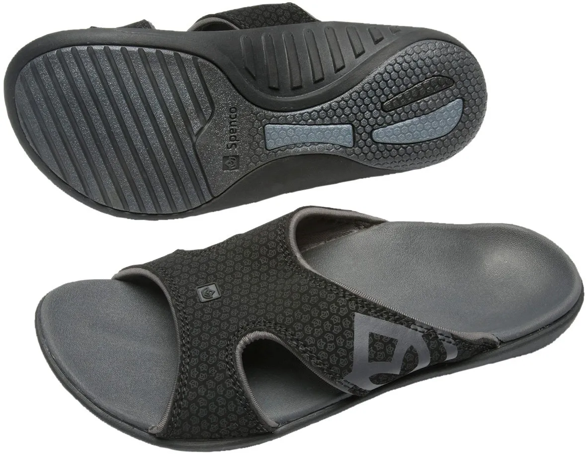 Spenco Polysorb Total Support Kholo Sandals, Black/Black, Women's 8