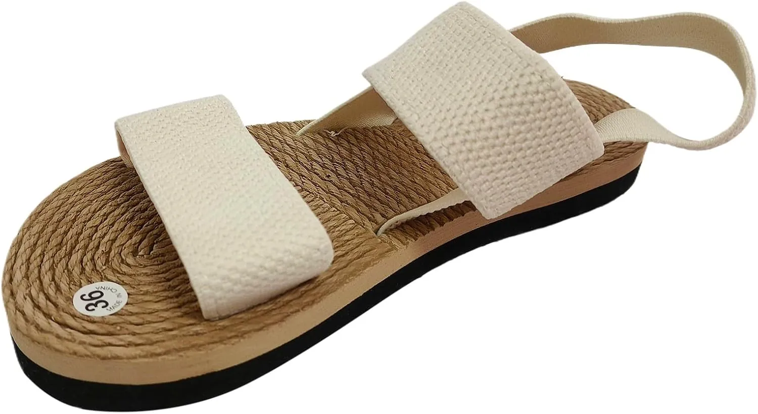 SuanlaTDS Flat Sandals for Women Summer Comfortable Elastic Strap Slip-on Bohemian Slides 2025 Beach Flip Flops Open Toe Dressy Thick Sole Low Heel Platform Sandal Outdoor Walking Shoes