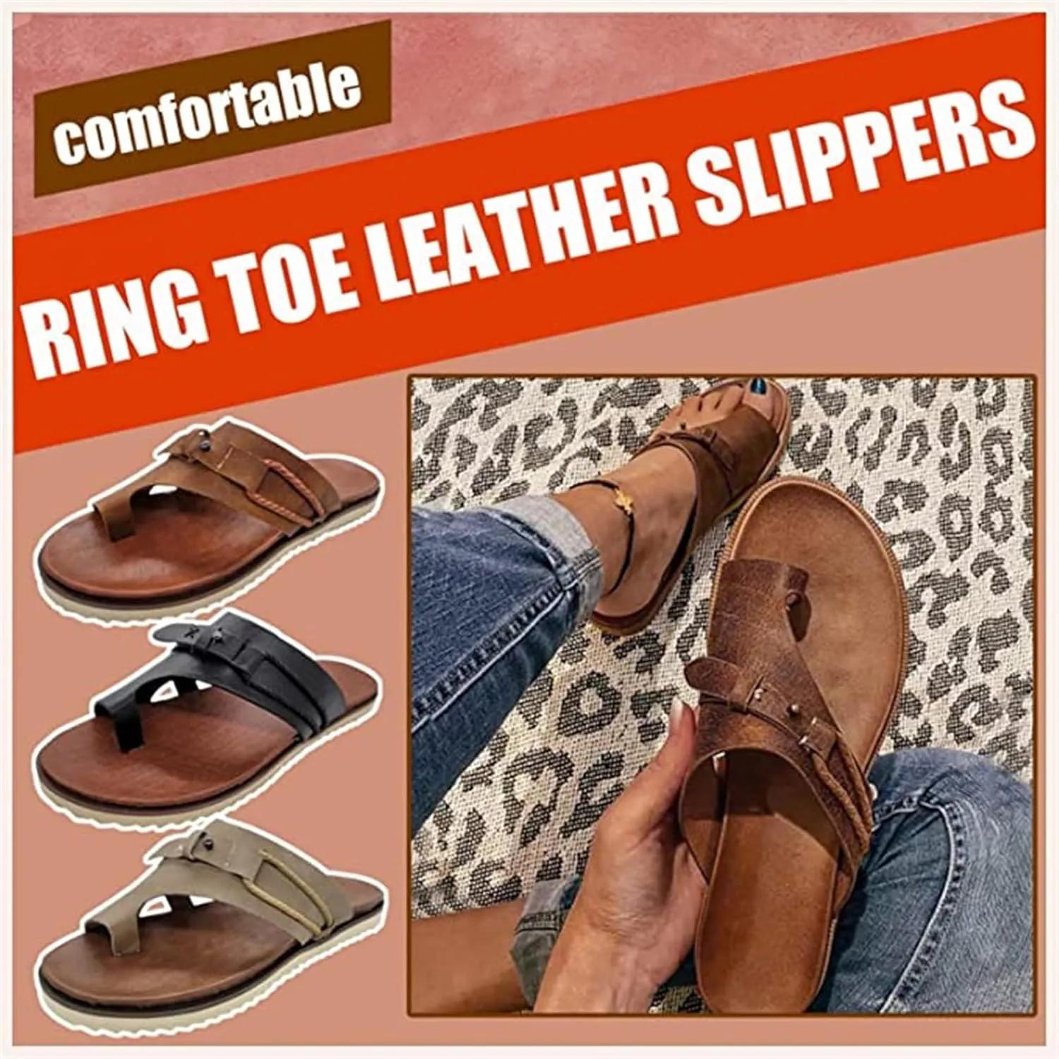 Summer Sandals For Women,Womens Dressy Strappy Flat Sandals Flip Flops Clip Toe T-Strap Gladiator Sandal Shoes for Beach