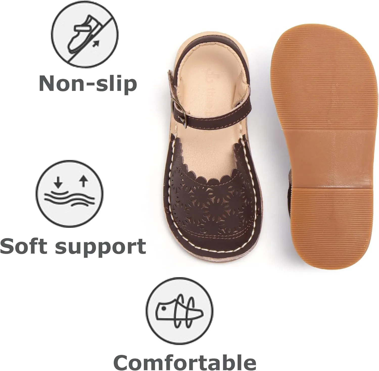 THEE BRON Girls Comfort Sandals Kids Shoes Sandals Filles Sandales