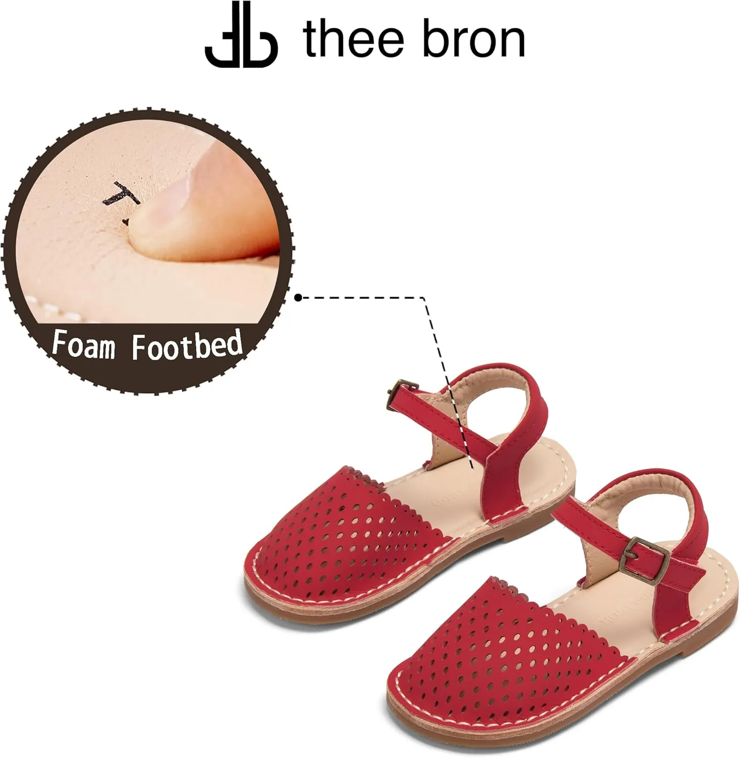 THEE BRON Girls Comfort Sandals Kids Shoes Sandals Filles Sandales