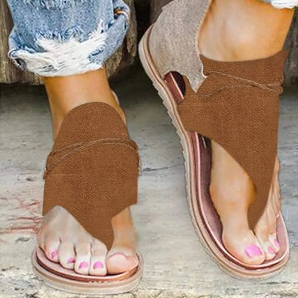Thong Sandals for Women Beach,Bohemia Floral Flat Sandals T-Strap Summer Beach Glitter Beaded Elastic Flip-Flop Thong Shoes