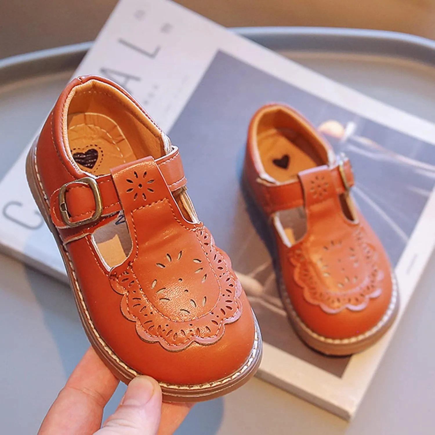 Toddler Boys Girls Dress Shoes Kids School Uniform Formal Casual Oxfords for Kids Party Wedding Mary Jane Flats