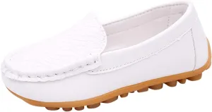 Toddlers Boys Baby Girls Loafers Casual Slip-On Moccasin Boat Dress Shoes Casual Shoes Formal Shoes Leather Flats