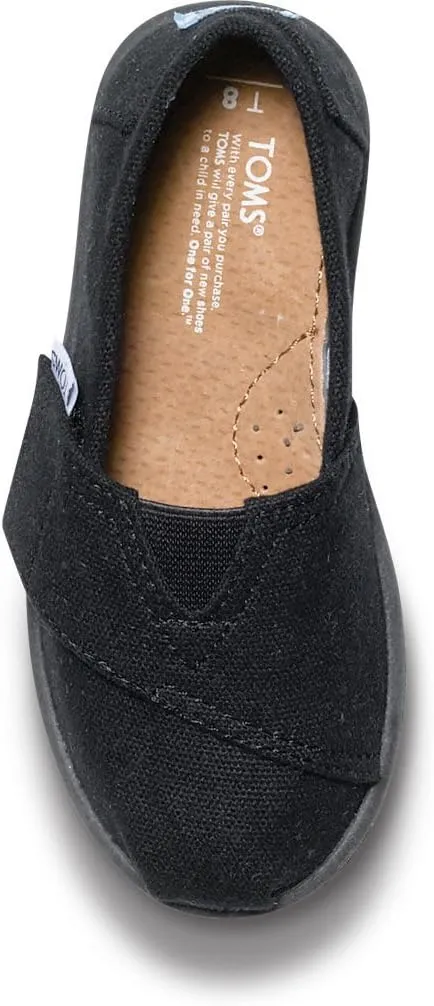 TOMS Kids Boys Alpargata - Black